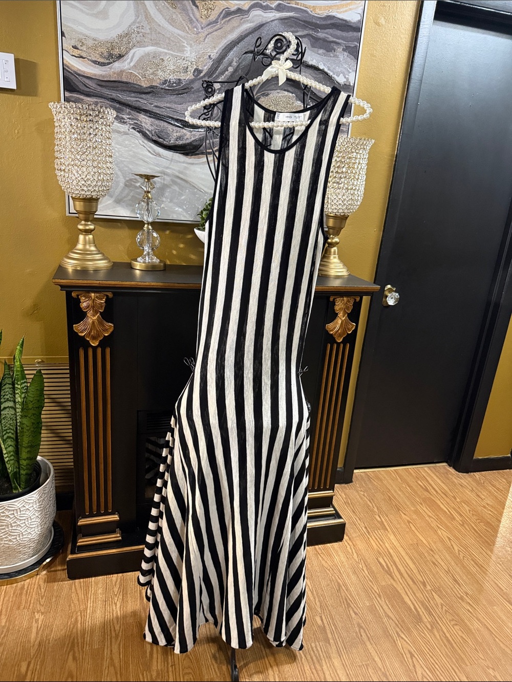 Mango Asymmetrical Maxi Dress